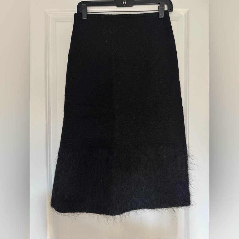 French Connection Black Wool Skirt